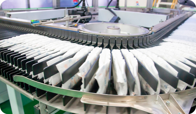 خط إنتاج الحفاضات