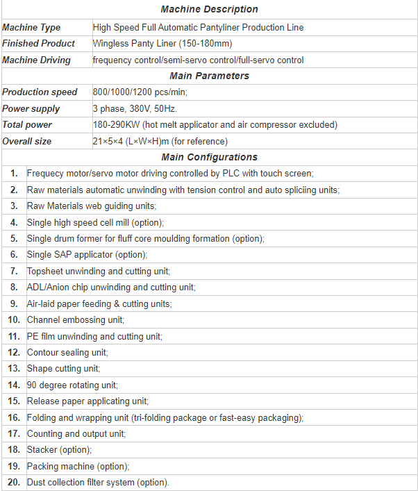 مواصفات آلة بطانة اللباس الداخلي